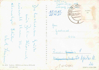 Berlin Mehrbildkarte o 1961