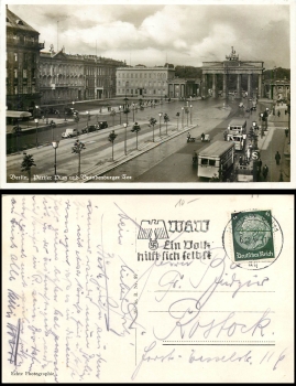 Berlin Pariser Platz und Brandenburger Tor  6.12.38