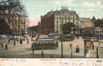 Berlin Potsdamer Platz, vintage postcard o 1906