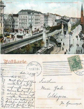 Berlin Potsdamer Strasse Ecke Bülowstrasse o 11.1.1907