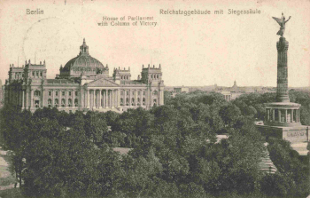 Berlin Reichstagsgebäude alte Ansichtskarte