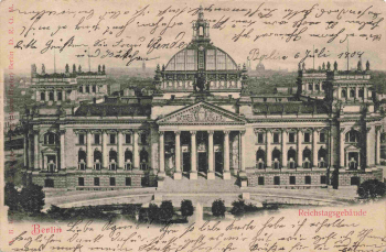 Berlin Reichstagsgebäude alte Ansichtskarte