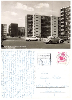 Reinickendorf Berlin Foxweg with VW Beetle o around 1976