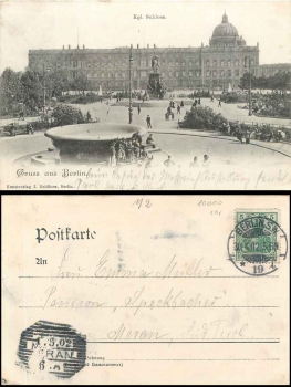 Berlin Schloss o 30.4.1902