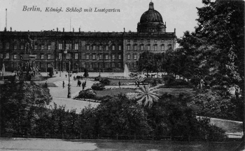 Berlin Schloss und Lustgarten alte Ansichtskarte o 1916
