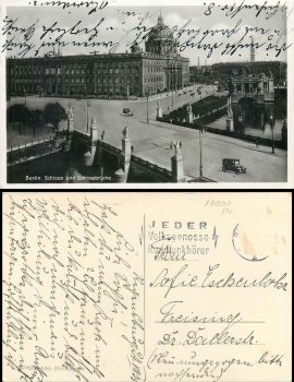 Berlin Castle and Castle Bridge 7/24/1935