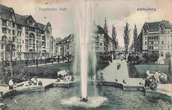 Schöneberg Berlin Bayerischer Platz original alte Ansichtskarte o 1909