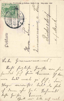 Schöneberg Berlin Bayerischer Platz original alte Ansichtskarte o 1909