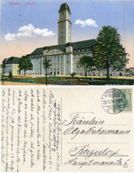 Spandau Berlin Rathaus o 28.1.1914