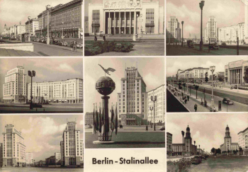 Berlin Stalinallee alte Ansichtskarte o 1960