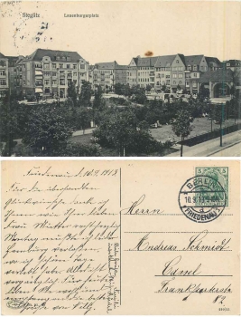 Steglitz Berlin Lauenburgerplatz o 10.9.1913