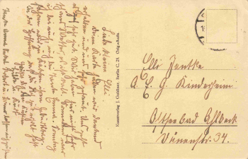 Steglitz, Berlin – Hirschgarten, corner of Siemensstraße – vintage postcard, circa 1920