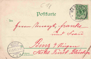 Berlin Stettiner Bahnhof, artist-illustrated postcard by Josef von Kulas, lithograph, vintage postcard, c. 1899