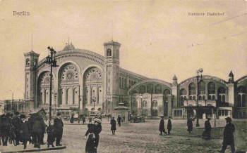 Berlin Stettiner Bahnhof original alte Ansichtskarte * um 1910
