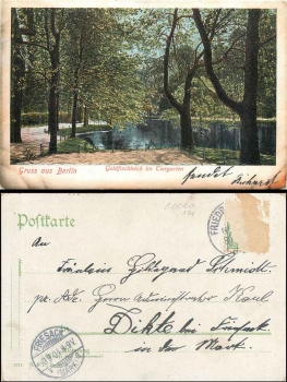 Tiergarten Berlin Goldfischteich o 9.9.1904