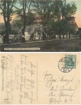 Treptow Berlin Restaurant Spree-Garten Haupteingang o 1.8.1910