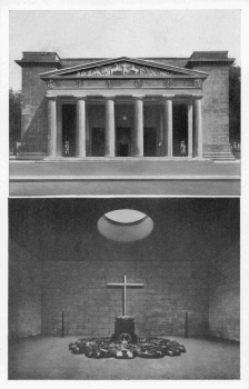Berlin, Unter den Linden, memorial – vintage postcard, c. 1940