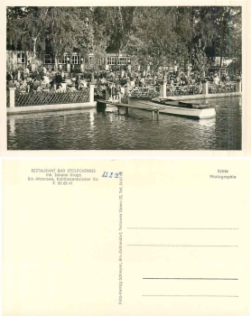 Wannsee Berlin Restaurant Bad Stölpchensee * 1955