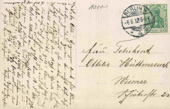 Berlin N Villa Wohnhaus Echtfotokarte o 1912
