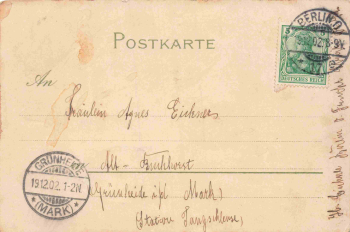 Kreuzberg Berlin St. Michaels Kirche Litho original alte Ansichtskarte o 1902