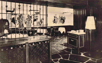 BBerlin, Stalinallee 165, "Budapest" restaurant, interior view * 1959