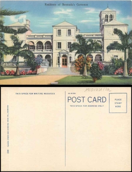 Residence of Bermudas Governor *ca. 1940