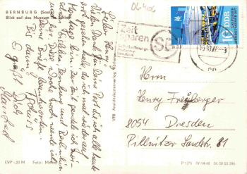 Bernburg Saale Schloss o 1977