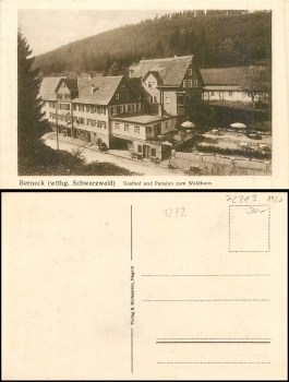 Berneck Altensteig Gasthof u. Pension Zum Waldhorn *ca. 1930