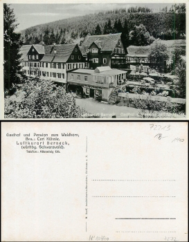 Berneck Altensteig Gasthof Waldhorn *ca. 1940