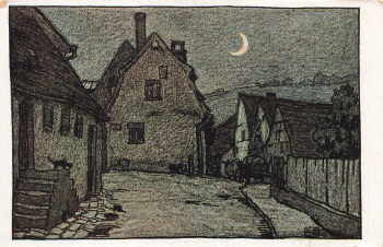 74354 Besigheim Am Kronenberg artist card Richard Duschk * approx. 1920