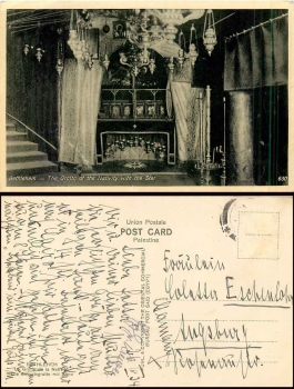 Bethlehem nativity grotto with star o April 26, 1934