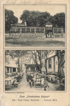 39175 Biederitz Magdeburg Gasthaus o 1.11.1914