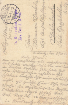 39175 Biederitz Magdeburg Gasthaus o 1.11.1914