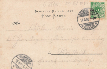 01877 Bischofswerda Waldschlösschen Restaurant Litho o 1899