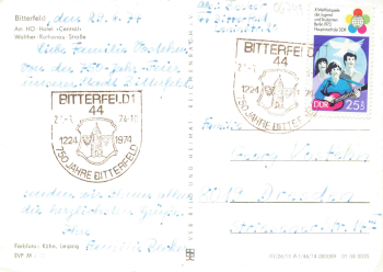 Bitterfeld HO Hotel Central Walther Rathenau Strasse o 1974