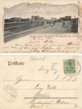Blankenburg Mark Neumark Bahnhof Zagórzyn o 13.6.1904
