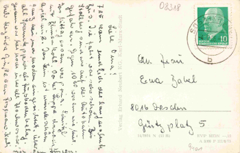 08318 Blauenthal Erzgebirge gebraucht um 1966
