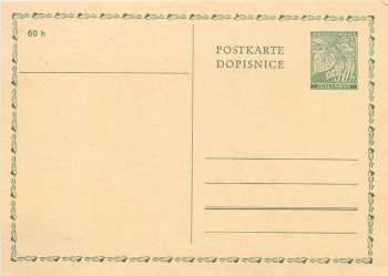 Böhmen und Mähren Ganzsache 50 h