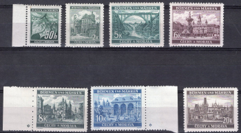 Böhmen und Mähren Michel 55-61 ** postfrisch