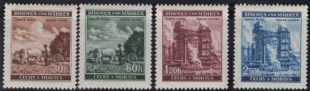Böhmen und Mähren Michel 75-78 ** postfrisch Prager Messe