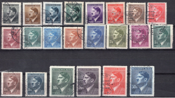 Böhmen und Mähren Michel 89-110 o gestempelt Adolf Hitler