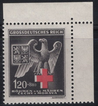 Böhmen und Mähren Michel 132 ** postfrisch Rotes Kreuz Adler