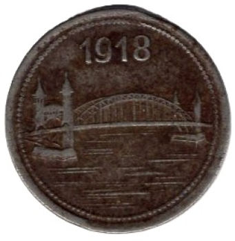Bonn-Sieg district emergency money 10 pfennigs 1918 emergency coin