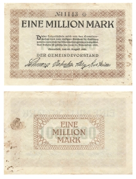 Bramfeld Eine Million Mark 1923 Notgeld