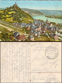 56338 Braubach Rhein Field post of the 211th Infantry Division February 7, 1917
