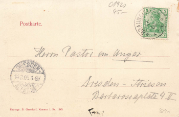 01917 Brauna Kamenz Schule Gasthof Schloss Forsthaus o 1905