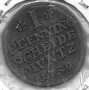 Braunschweig-Calenberg-Hannover 1 Pfennig  1759