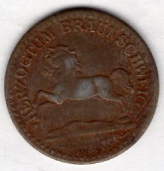 Braunschweig emergency war money 10 pfennigs 1920