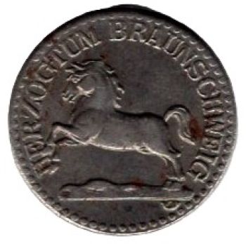 Braunschweig emergency war money 5 pfennigs 1918