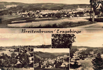 Breitenbrunn Erzgebirge Mehrbildkarte o 1968